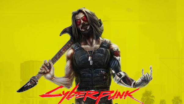 Cyberpunk 2077 Keanu Reeves Art Wallpaper