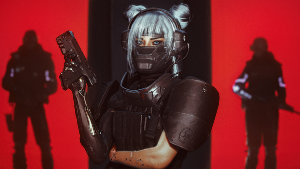 Cyberpunk 2077 Love Guns Wallpaper