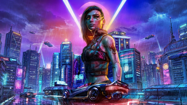 Cyberpunk 2077 Street Samurai (2048x2048) Resolution Wallpaper