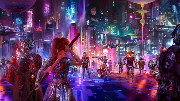 Cyberpunk City Of Shadow 4k Wallpaper