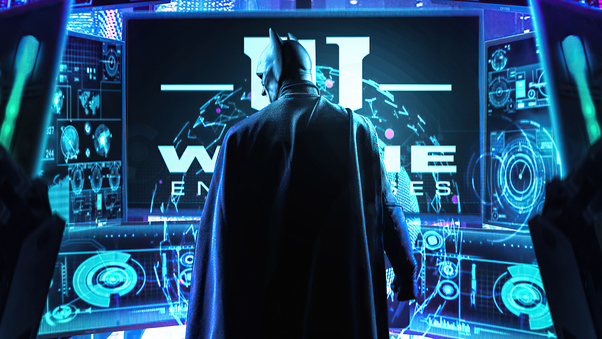 Cyberpunk City Scifi Batman Wallpaper