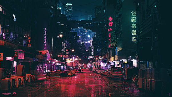 Cyberpunk Futuristic City Science Fiction Concept Art 4k Wallpaper
