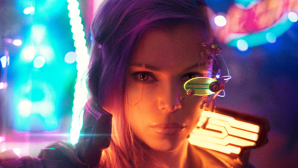 Cyberpunk Girl Cosplay 4k Wallpaper