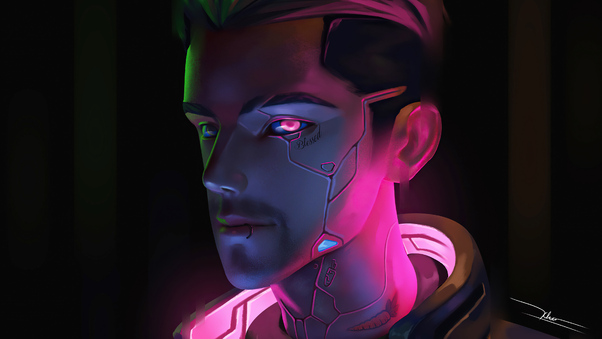 Cyberpunk Neon Man 4k Wallpaper