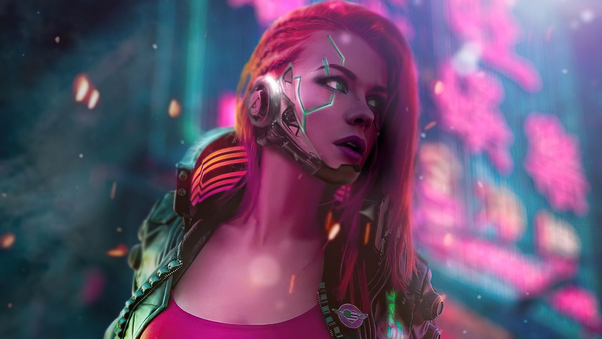Cyberpunk Scifi Girl 4k Wallpaper