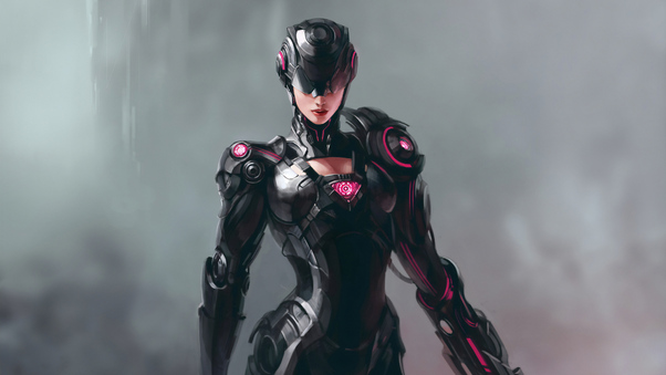 Cyborg Girl Wallpaper