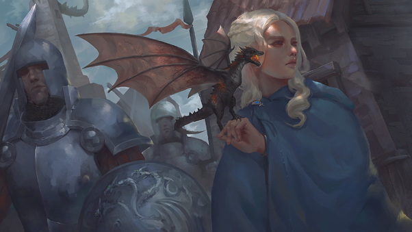 Daenerys Targaryen 4k Art Wallpaper