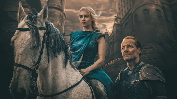 Daenerys Targaryen And Jorah Mormont Wallpaper