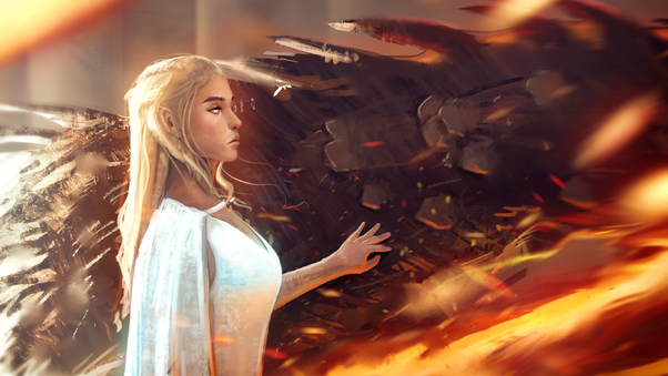 Daenerys Targaryen Fan Arts Wallpaper