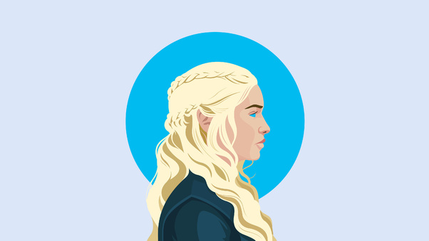 Daenerys Targaryen Illustration 4K 2018 Wallpaper