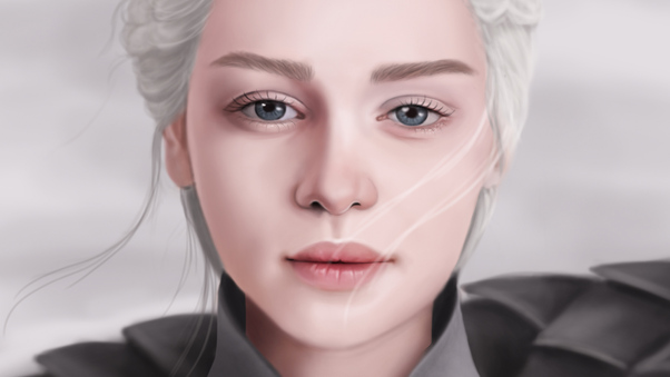 Daenerys Targaryen Illustration 4k Wallpaper