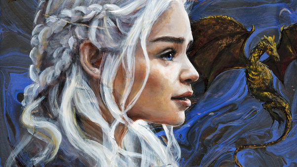 Daenerys Targayen Artwork 5k Wallpaper