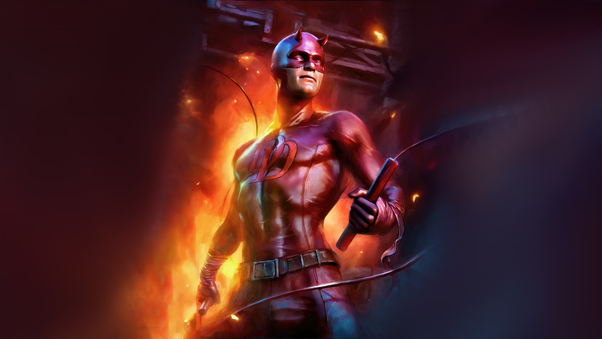 Daredevil Shadowed Heroism Wallpaper