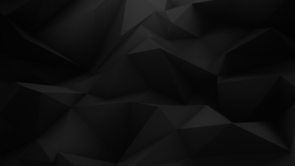 Dark Abstract Black Low Poly Wallpaper