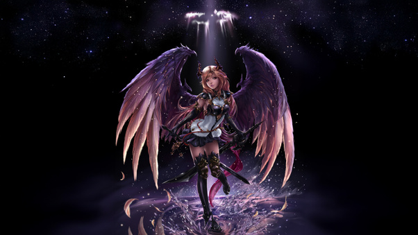 Dark Angel Olivia (1336x768) Resolution Wallpaper