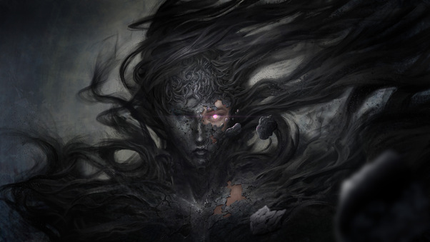 Dark Demon Fantasy Witch 8k Wallpaper