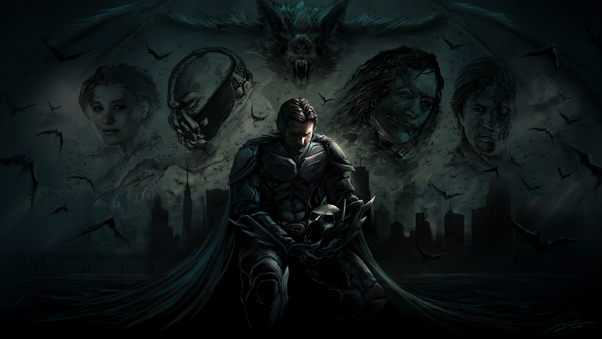 Dark Knight Artwork New Wallpaper