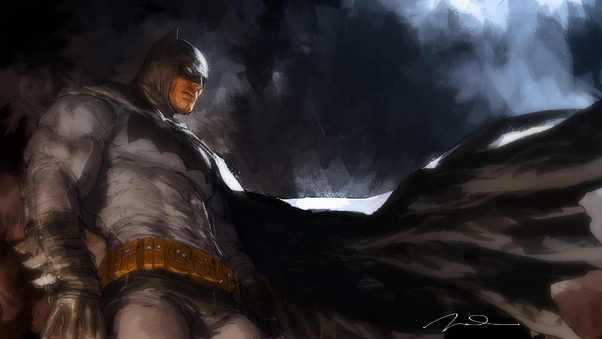 Dark Knight Batman Art 4k Wallpaper