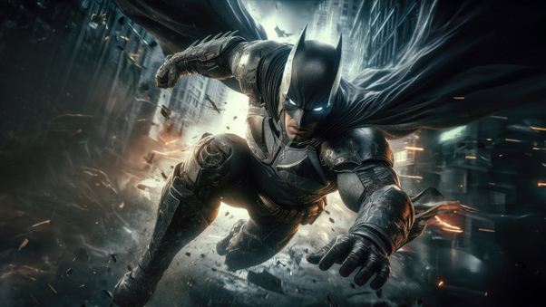 Dark Knight Epic Showdown Wallpaper