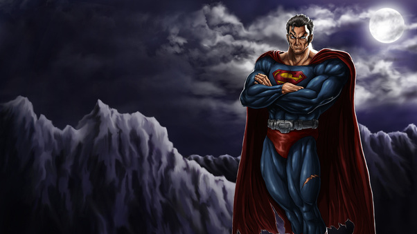 Dark Superman Art Wallpaper