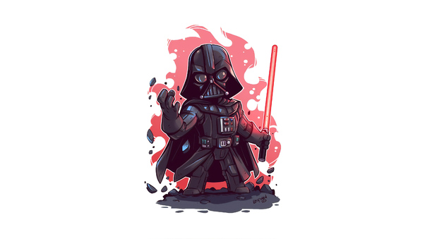 Darth Vader Minimal Art 4k Wallpaper