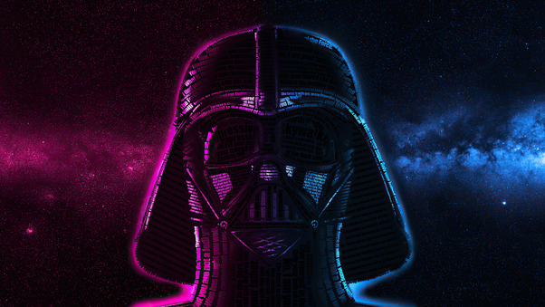 Darth Vader Typography Wallpaper