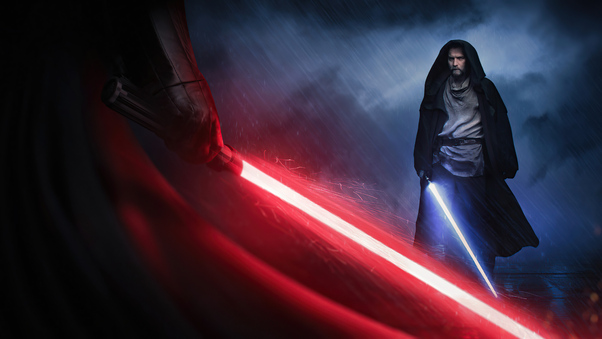 Darth Vader Vs Obi Wan Kenobi Wallpaper