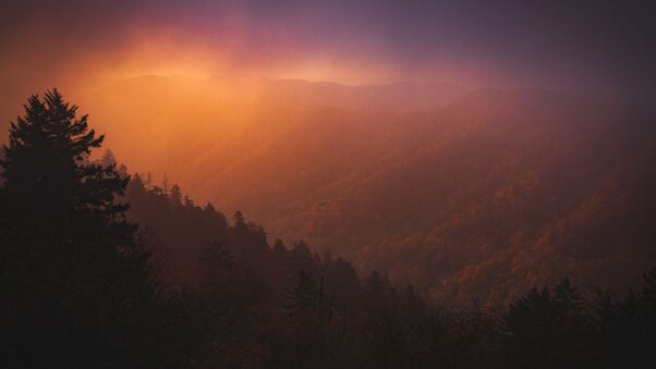 Dawn Overy Smoky Mountains 4k Wallpaper