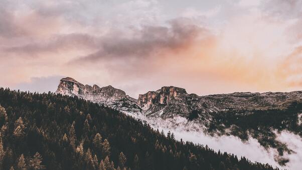 Daylight Rocky Mountain Landscape Wallpaper
