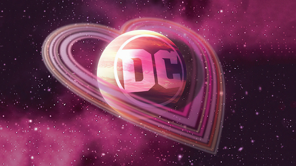 Dc Logo Love 4k Wallpaper