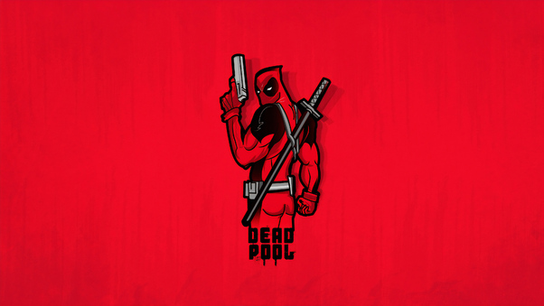 Deadpool 4k Minimal Wallpaper