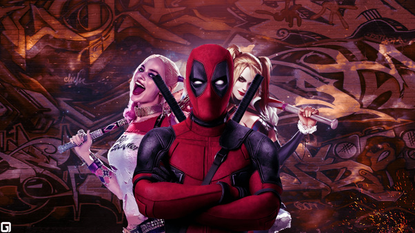 Deadpool And Harley Quinn Wallpaper