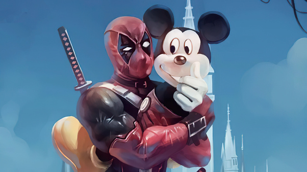 Deadpool And Mickey 4k Wallpaper