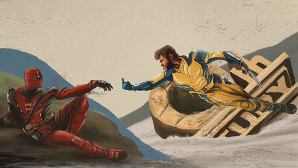 Deadpool And Wolverine Best Buddy Wallpaper