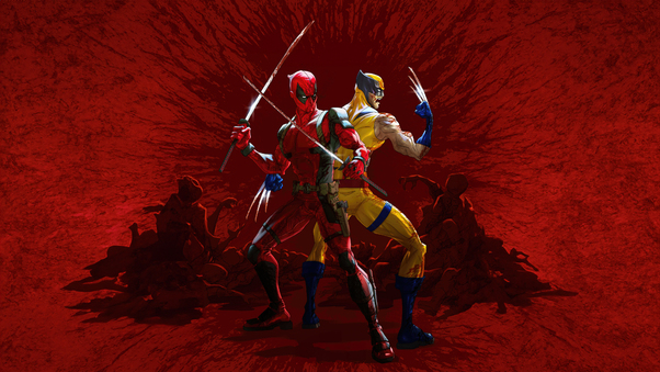 Deadpool And Wolverine Bloodparty Wallpaper