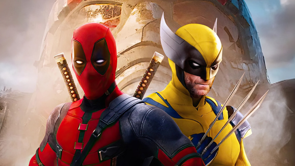 Deadpool And Wolverine Compasses Wallpaper