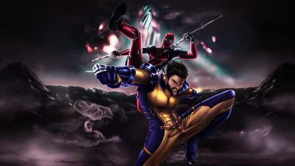 Deadpool And Wolverine From Mutant To Hero Wallpaper