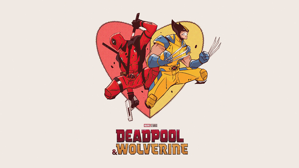 Deadpool And Wolverine Minimalism Wallpaper