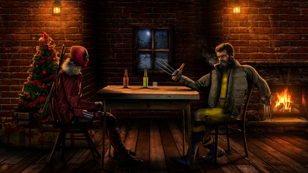 Deadpool And Wolverine Together Wallpaper