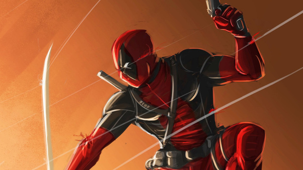 Deadpool Art Sword Wallpaper