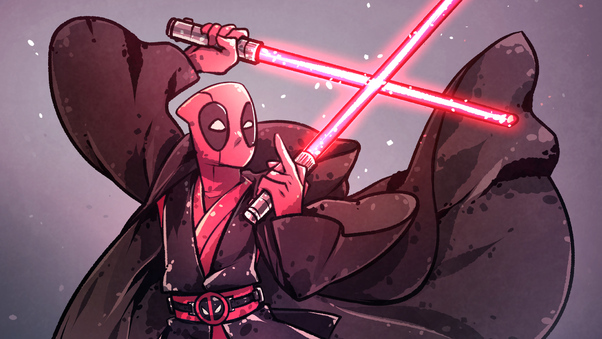 Deadpool As Sith Lord Wallpaper