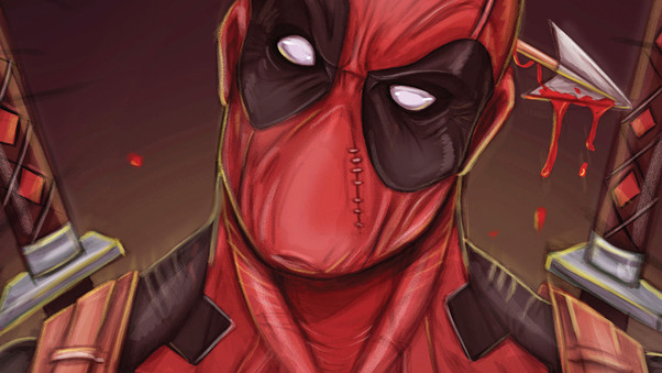 Deadpool Cool Guy Art Wallpaper