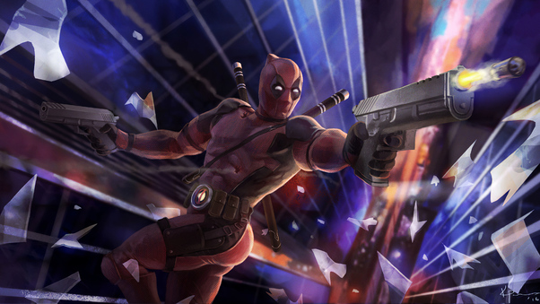 Deadpool Gun Man Wallpaper