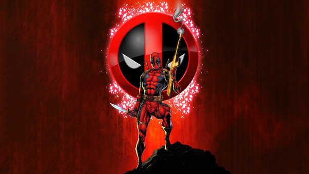 Deadpool Hilarious Heroics Wallpaper