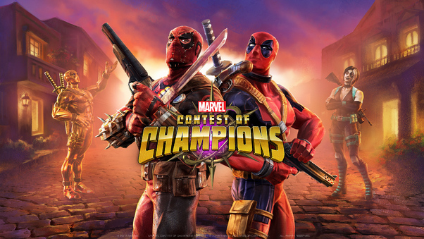 Deadpool Marvel Contest Of Champions Wallpaper