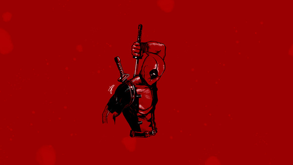 Deadpool Minimalist 4k Wallpaper