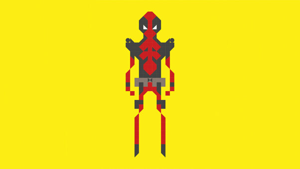 Deadpool Pixel Art 5k Wallpaper