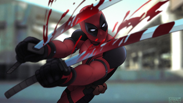 Deadpool Sword Artwork Wallpaper