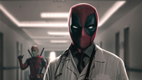 Deadpool Take My Mask Doctor Wallpaper