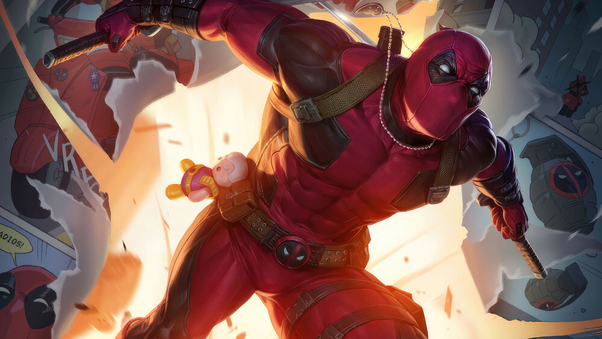 Deadpool The Unconventional Fighter Wallpaper